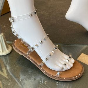 💎💎Shu Shop Studded Jelly Flats sandals Sz 10 new